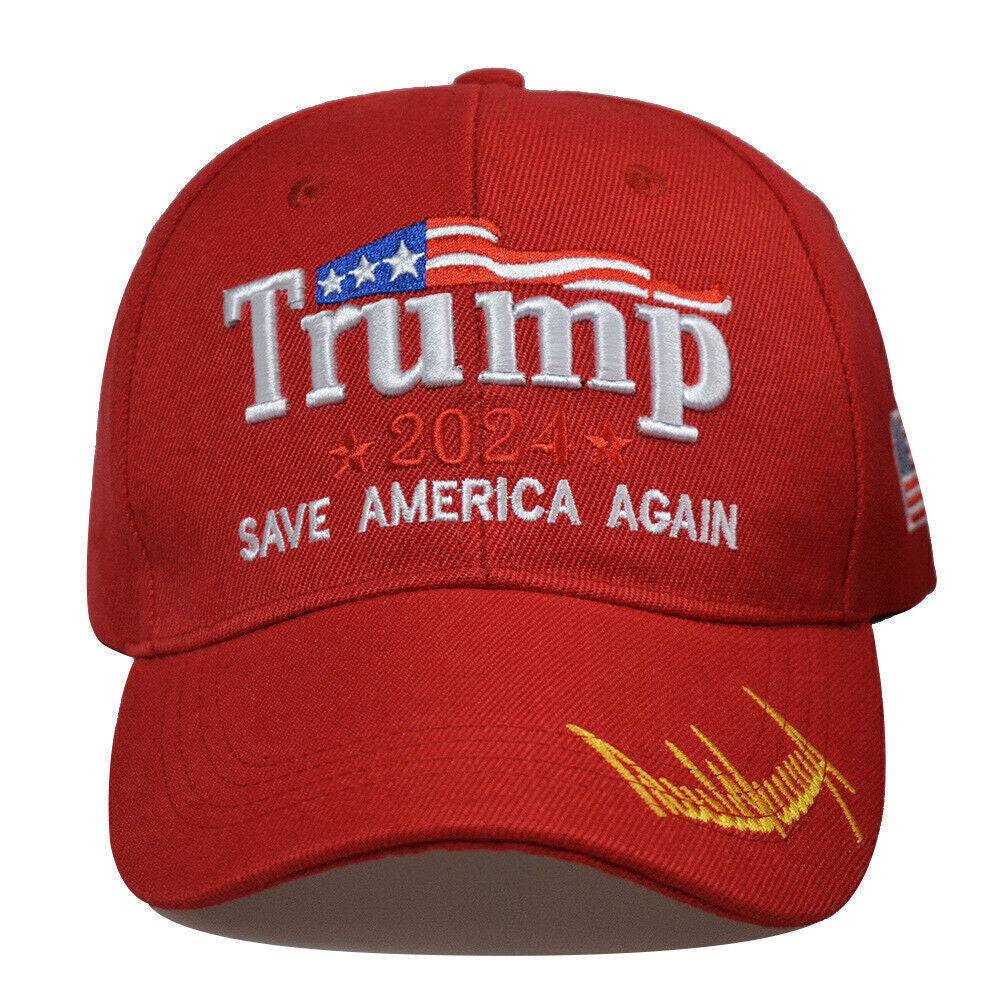 Trump 2024 Ultra MAGA Hat USA Embroidered Logo Baseball Hats Ball Caps & Beanies