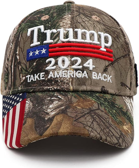 Trump 2024 Hat,Donald Trump 2024 Hat Keep America Great Camo Hat MAGA Embroidered Adjustable Baseball Cap