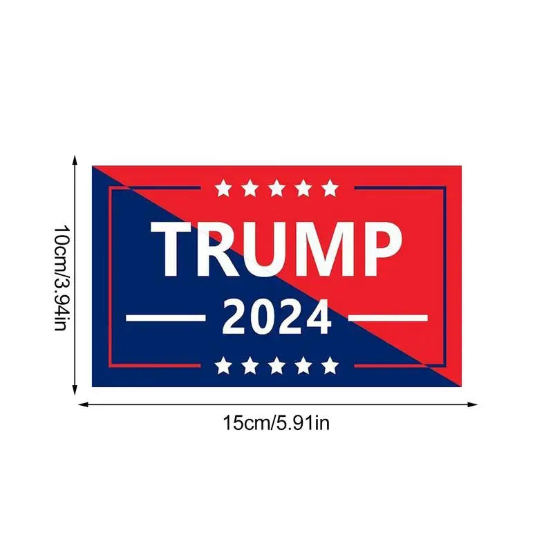 Trump Bumper Sticker 2024 Trump Take America Back 2024 Bumper Sticker Self-Adhesive Waterproof Non Stick Bumper and Window