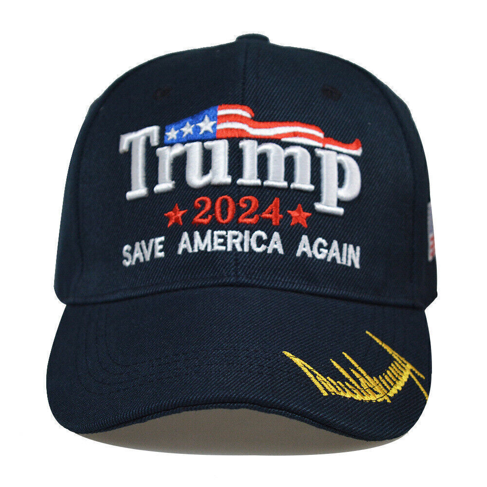 Trump 2024 Ultra MAGA Hat USA Embroidered Logo Baseball Hats Ball Caps & Beanies