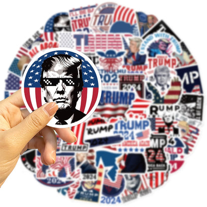 50Pcs Donald Trump 2024 Stickers, Trump Decal for Laptop, Phone, Car, Water Bottle