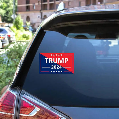 Trump Bumper Sticker 2024 Trump Take America Back 2024 Bumper Sticker Self-Adhesive Waterproof Non Stick Bumper and Window