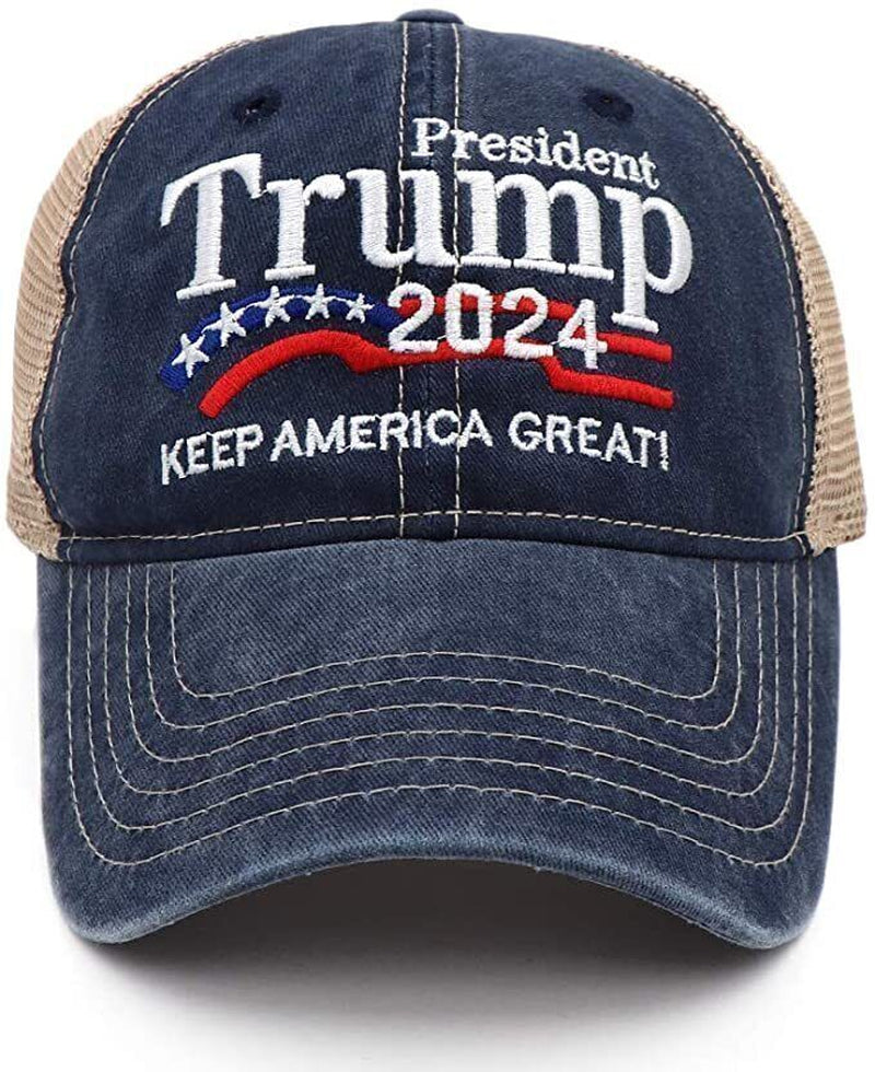 Trump 2024 Ultra MAGA Hat USA Embroidered Logo Baseball Hats Ball Caps & Beanies